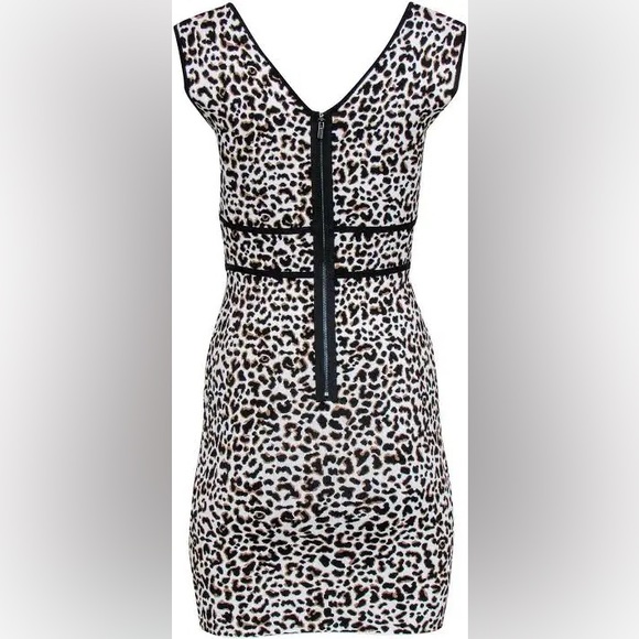 Leopard Print Body con Dress - Picture 3 of 6